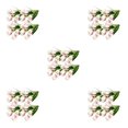 thumbnail image 2 of Bewildely 4X flores artificiales Real Touch ramo falso boda tulipanes flor ceremonia arreglo decoración blanco rosa Type2 NO2, 2 of 6