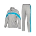 thumbnail image 3 of Women's 2Pc Full Zip Tracksuit, 4 Way Stretch Breathable with Zipper Pockets for Golf Running Casual Light Gray S, 3 of 9