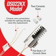 thumbnail image 5 of Surface Igniter DS022KX 3.2 to 3.6 Oven Range Flat Igniter, Replacement Igniter for 5303935066, 5 of 10