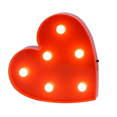 

1Pc Cute Heart Shape Led Night Light Home Bedroom Baby Kids Room Decoration Lamp Hot