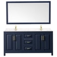 thumbnail image 3 of Wyndham Collection Daria 72" Light Vein Wood Double Bathroom Vanity in Blue/Gold, 3 of 6