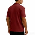 thumbnail image 4 of MYAOYI Polo Shirt for Men Cable Knit Textured Slim Fit Polo Shirt for Men, 4 of 7