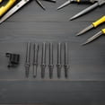 thumbnail image 4 of ELAYARD 1Set Pneumatic Air Hammer Bit Set Grey with Solid and Semi Hollow Rivet Heads Smoothing Chisel Drift Punch, 4 of 6