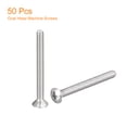 thumbnail image 3 of Unique Bargains Vis de Machine Phillips Tête Ovale M4x45mm, Lot de 50 Vis Légèrement Surélevées en Acier Inoxydable 304, 3 of 5
