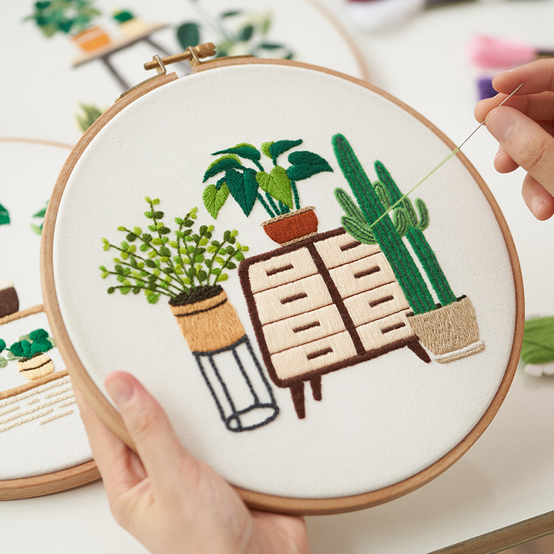 (Non finished products) Embroidery Kit for Beginners Beginner