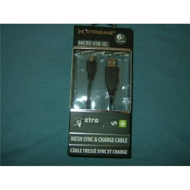 4 in. Micro USB Cable, Black