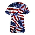 thumbnail image 5 of Dyegold Summer Tops for Women 2023, Womens Blouses and Tops Casual 4th of July Patriotic Uniform Soft Scrub Tops Work Tshirt Short Sleeve V Neck ​Tunics, 5 of 5