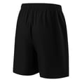 thumbnail image 4 of Chiccall Mens Cargo Shorts Plus Size Lightweight Stretch Hiking Short Gym Casual Quick Dry Shorts Elastic Waist with Pockets Black 2XL, 4 of 8
