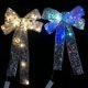 thumbnail image 4 of ZOELNIC Adorno para árbol de Navidad con luces LED, lazo dorado, decoración colgante navideña, luz blanca cálida, 4 of 8