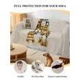 thumbnail image 4 of Sunflower Couch Cover for Dogs, Gnomes Truck Elegant Pastoral Rustic Washable Sofa Covers Slipcover for Pets Dogs Futon Cover, Couch Recliner Covers, Oversized Chair Slipcover 71"x91", 4 of 9