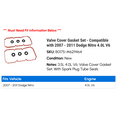 thumbnail image 2 of Valve Cover Gasket Set - Compatible with 2007 - 2011 Dodge Nitro 4.0L V6 2008 2009 2010, 2 of 2