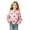 V70-Pink, variant on WhouRiu Girls Casual Neck Sweatshirts Fall Cozy Polka Dot Print Pullover Sweatshirt 2-15 Years