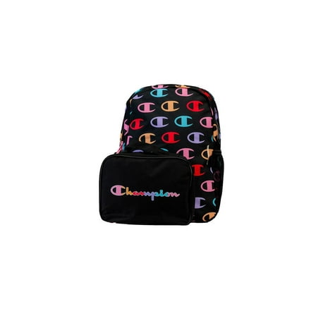 Champion Unisex Munch Backpack Lunch Kit Combo – Black/Multi– One Size