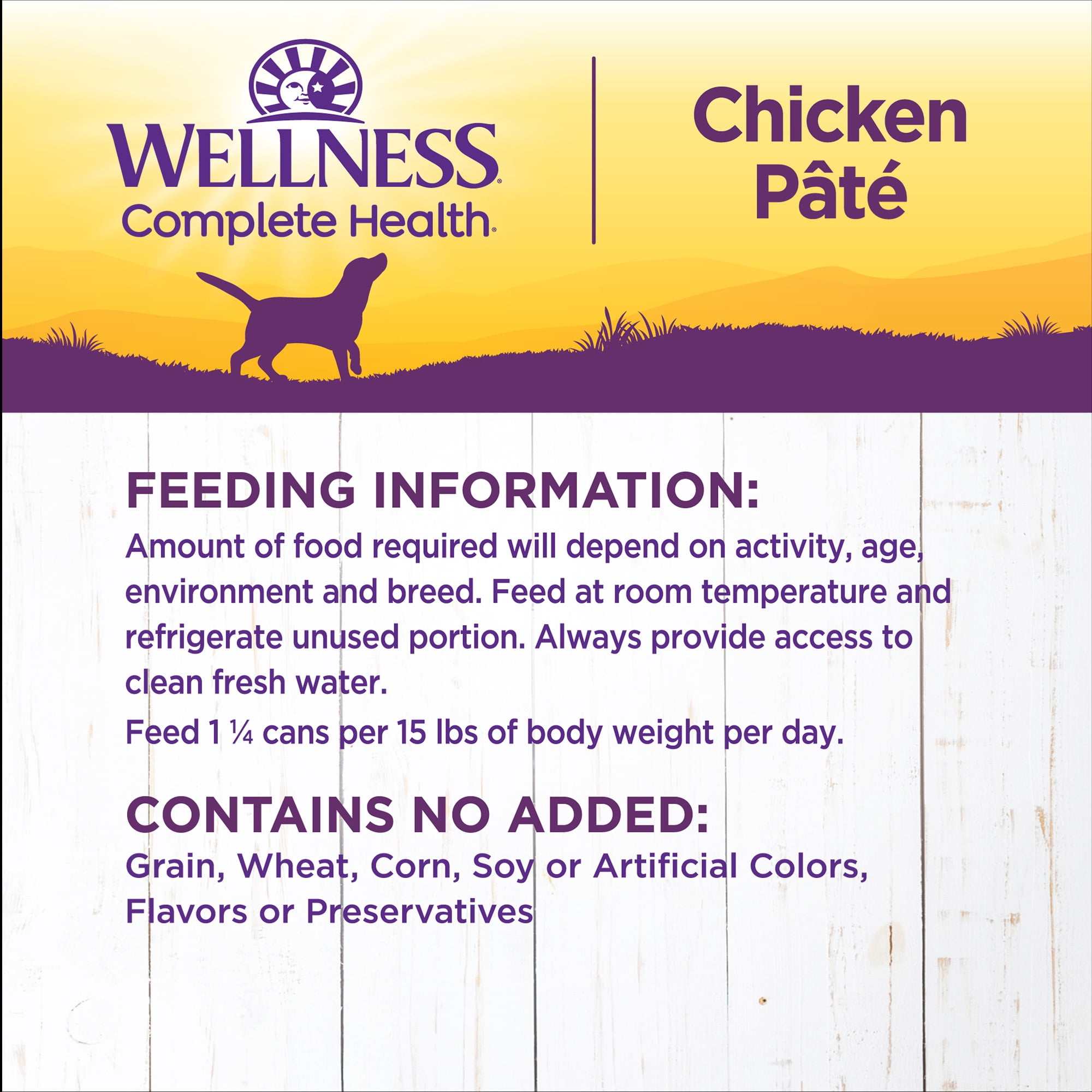 Wellness® Complete Health Adult Wet Dog Food - Natural, dog Canned Food