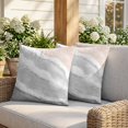 thumbnail image 3 of Pillow Covers 20x20 Set of 2, Ombre Ocean Beach Square Throw Pillow Covers for Couch/Sofa/Living Room, Nautical Coastal Beach Sandy Gradient Gray Decorative Soft Pillowcases for Couch Throw Pillows, 3 of 9