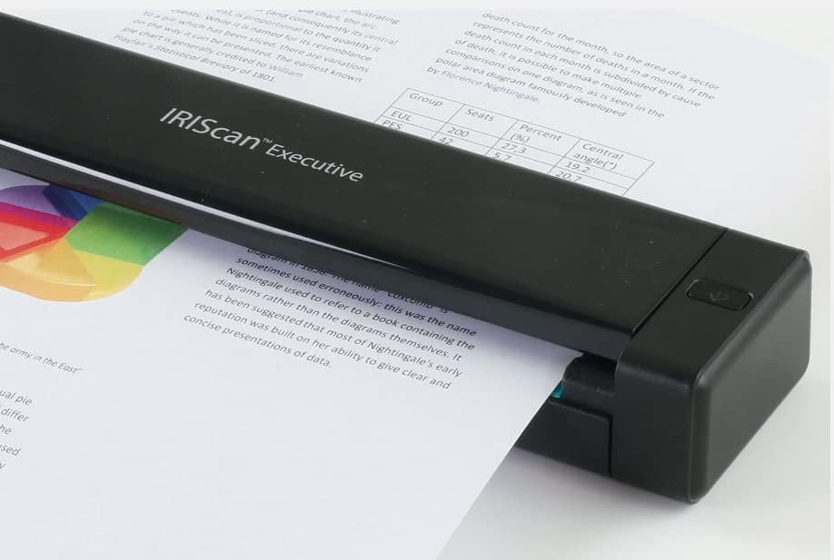 I.R.I.S Executive 4 Duplex Full Page Portable Sheetfed Scanner