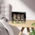 thumbnail image 5 of SUYOLL Wood Floral Figurine Anxiety Relief Decor Small Bookshelf Ornament Desk For Calming Home Space Relax Brown, 5 of 8