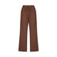thumbnail image 4 of Pantalones capri de lino de cintura alta para mujer de Umfun, pantalones de talla grande, pantalones deportivos de control de abdomen, marrón S, 4 of 5