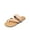 NUDE, variant on Women's Slip On Leather Braided Flip Flops Casual Cross Band Thong Slide Flat Sandals for Summer Beach Walking