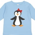 thumbnail image 4 of Inktastic Cute Penguin, Little Penguin, Penguin with Bow Boys or Girls Long Sleeve Toddler T-Shirt, 4 of 5