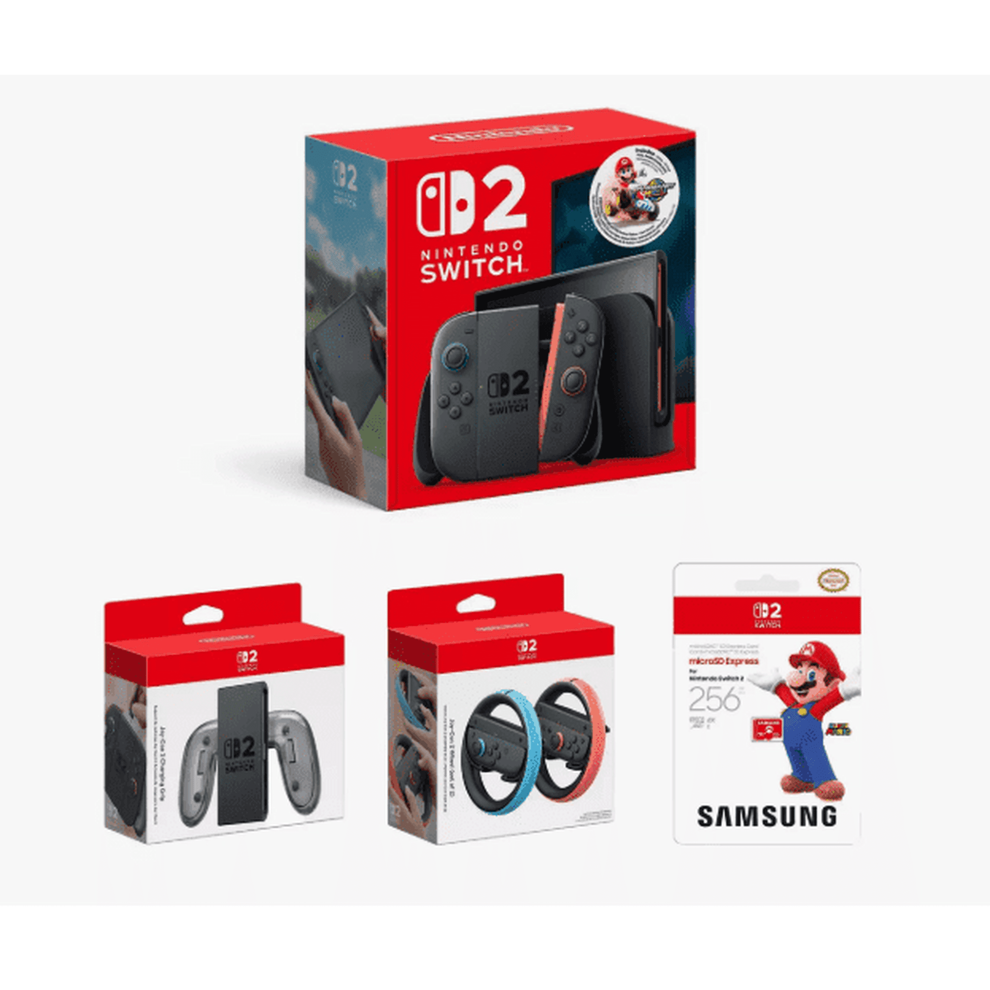 Nintendo Switch 2 Console, Mario Kart World, and Accessories