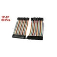 thumbnail image 3 of Unique Bargains 80pcs 2.54mm Pitch 1Pin-1Pin F/F Solderless Jumper Cable Wire Connector 10cm, 3 of 3