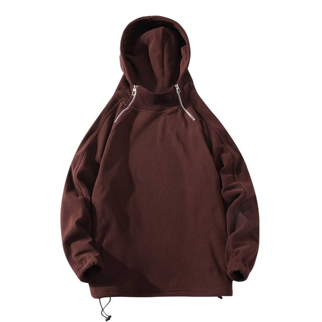 Birdeem Chandail en Molleton Multi-Poches pour Hommes, Veste Militaire à Capuche Double Face