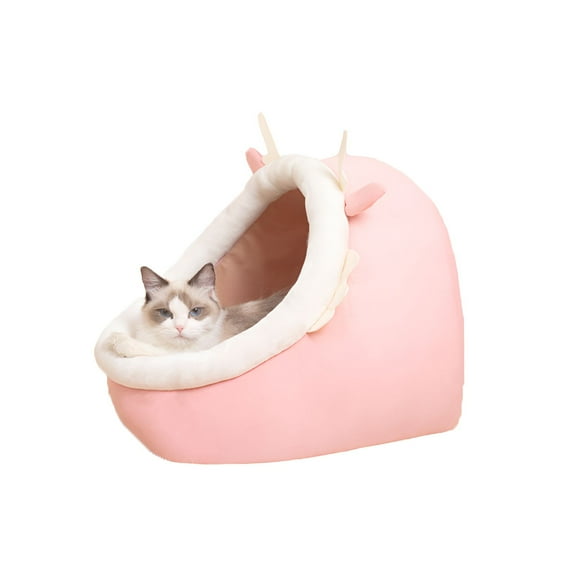 AUQ Cat Cave,11.81*11.81*11.02"Cat Beds for Indoor Cats,Plush Cat Cave Bed for All Cats of Ages