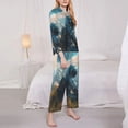 thumbnail image 3 of Sigee Astronaut Contemplating Planet for Women’s Pajama Sets Long-Sleeved Pjs Sets for Women 2 piece Sleepwear-Medium, 3 of 7