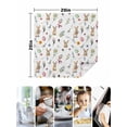 thumbnail image 4 of Easter Cloth Napkins Set of 6 Reusable Dinner Napkins, Spring Farmhouse Rabbits Eggs Leaves Flowers Cocktail Napkin Washable Table Napkins for Wedding/Holiday Party/Baby Shower 20"x20", 4 of 7