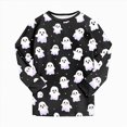 thumbnail image 6 of Zuwimk Toddler Girl Boys Pajamas Halloween Funny Graphic Pjs Jammies Fall Winter Long Sleeve Sleepwear Sets,Y009-Black, 6 of 9