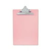 Recycled Plastic Clipboard with Ruler Edge 1" Clip Cap, 8 1/2 x 12 Sheets, Pink