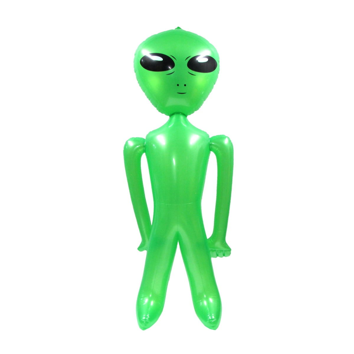 2 BIG BLOW UP GREEN ALIEN 2 FEET TALL inflatable aliens 24 IN inflate space toy 
