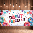 thumbnail image 6 of Colorful Design Banner Donut Theme Decorative Backdrop for Birthday Celebration Party Decoration Fun Event, 6 of 7