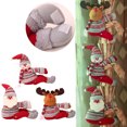 thumbnail image 4 of Hebilla de soporte de cortina de Navidad, alce de felpa, muñecas de Papá Noel, decoración navideña para el hogar, suministros de Navidad 2024, 2023, 4 of 5