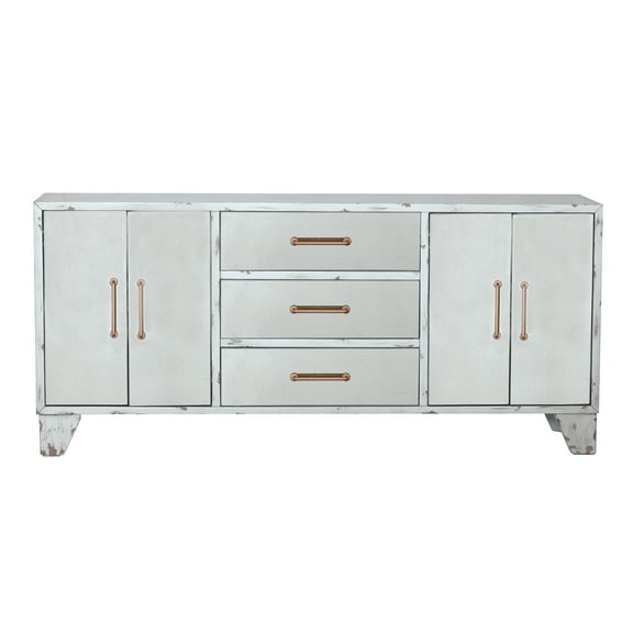 Four Door Antique Mirrored Sideboard