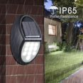 thumbnail image 2 of Solar Light Outdoor, 10 Led Solar Wall Light Led, Ip65 Waterproof Solar Powered Outdoor Lights With Twilight Sensor For Patio, Garden, Yard, Stairs [e, 2 of 5