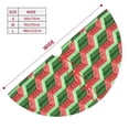 thumbnail image 3 of Lsque Geometric Watermelon Print Christmas Tree Skirt, Tree Skirt with Ties or Velcro, Perfect for Holiday Decorations, Halloween, and New Year-48", 3 of 7
