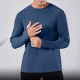 thumbnail image 7 of sageysalite Mens Long Sleeve Shirts with Thumb Holes Lightweight Slim Fitted Breathable Quick Drying Athletic Shirts, 7 of 7