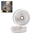 thumbnail image 2 of Gnwei 4 In 1 Portable Folding Fan with Light, Portable Clip on Fan, Camping Fan with LED Lights, Battery Operated Fan, USB Rechargeable for Desk, Tent, Treadmill, Stroller, Home, 2 of 9