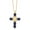 Blue, variant on Cross Necklace for Women Zirconia Cross Crucifix Pendant Necklace Simple Dainty Necklace Anniversary Birthday for Women