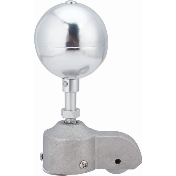 2" Flagpole Truck Pulley and 3" Top Ball Ornament Topper Set Flag Pole Hardware Parts Repair Kits Fit for Most Standard US Flag Poles (Silver) for DIY