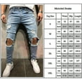 thumbnail image 2 of Men Ripped Skinny Jeans Trousers Distressed Frayed Pants With Pockets_Gift Of G, 2 of 2
