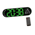 thumbnail image 1 of jifeng Digital Wall Clock Arabic Numerals LED Desktop Clock for Home Bedroom Office Green, 1 of 9