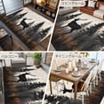 thumbnail image 6 of 6x9Ft Area Rugs Forest Elk Non-Skid Rubber Backing Large Rectangle Rugs - Living Room Bedroom Home Office, Rustic Nature Tree Retro Deer Silhouette Indoor Floor Mat Carpets Washable Rug, 6 of 9