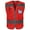 Red, variant on TCCFCCT High Visibility Vest 9 Pockets Reflective Safety Work Vest for Men Women, Hi Vis Construction Vest with Reflective Strips, Meets ANSI/ISEA Standards, (Red, Large)