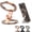 Rose Gold, variant on Magnetic Phone Stand Fidget Spinner, 360 Degree Rotation and 270 Degree Flip with Dual Rings, Deep Grey, Desk Car Gym