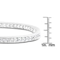 thumbnail image 2 of 14k White Gold 1ct TDW Round Diamond Hoop Earrings (I-J I2-I3), 2 of 4