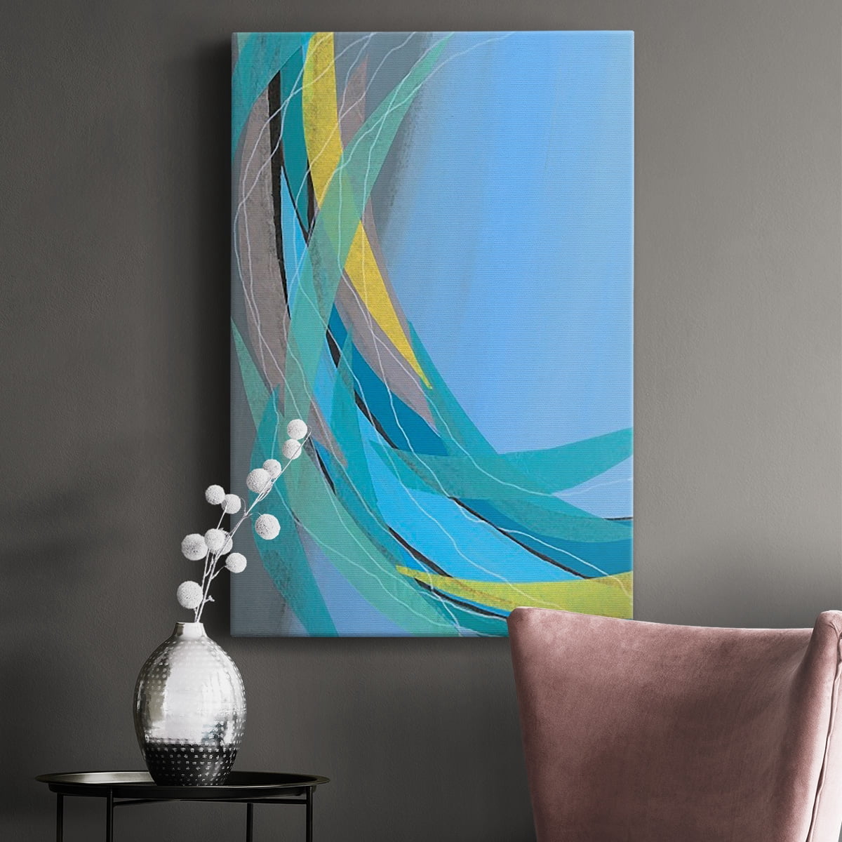 Circulating Flow I Premium Gallery Wrapped Canvas - Ready to Hang