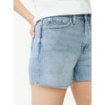 thumbnail image 3 of Free Assembly Women's 90's Cut Off Denim Shorts, 3 of 5